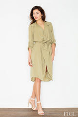 Day Dress M464 – Figl, Green – Day Dress