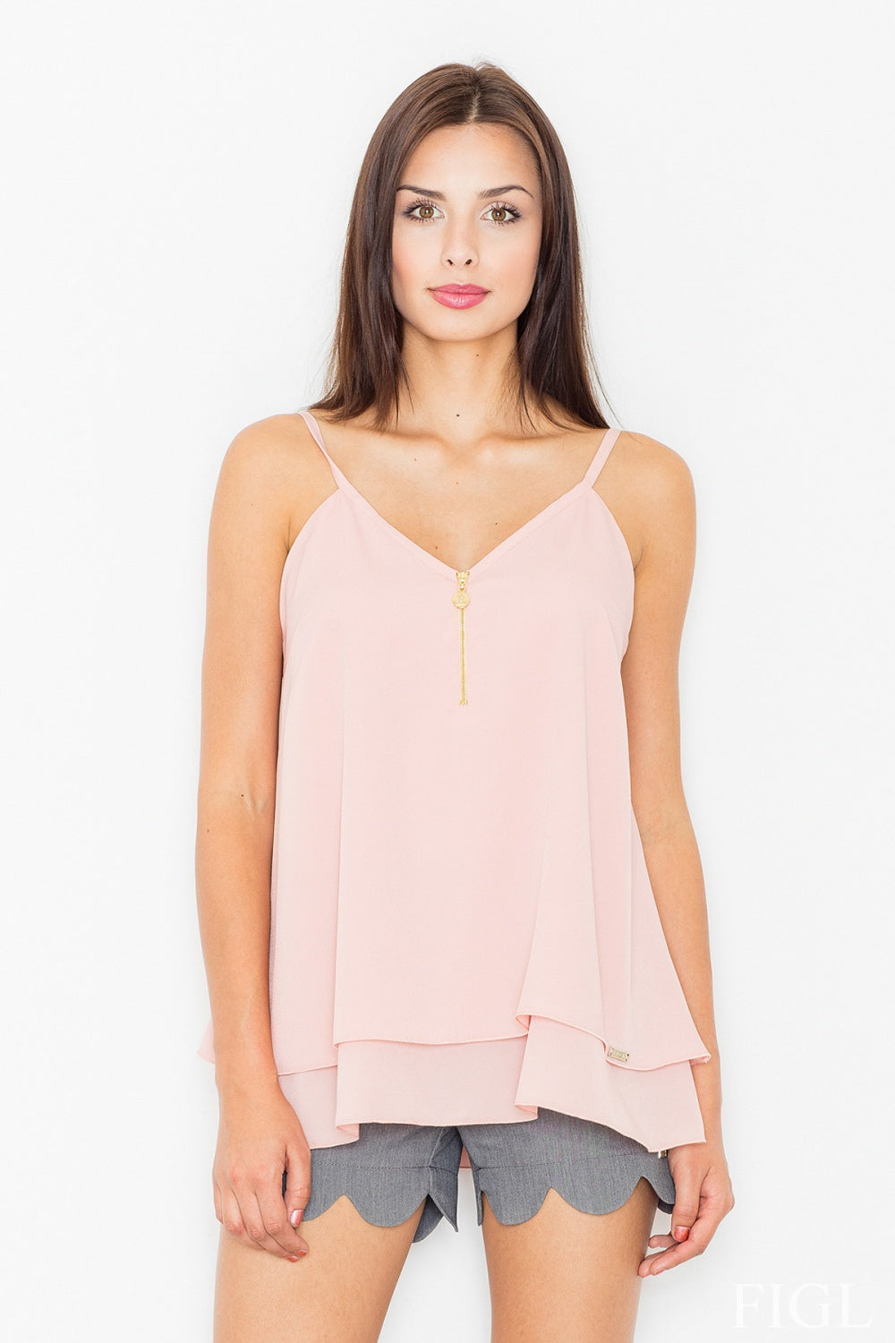 Blouse M481 – Figl, Light Pink – Blouse – image 3