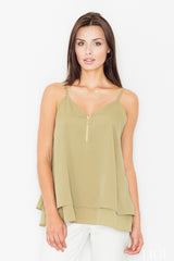 Blouse M481 – Figl, Green – Blouse – image 4