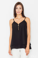 Blouse M481 – Figl, Black – Blouse – image 2