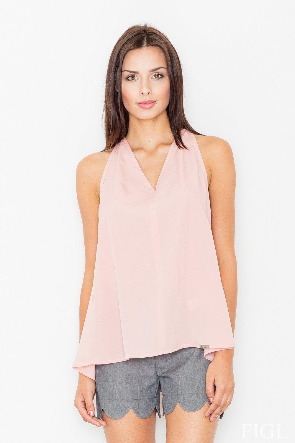 Blouse M480 – Figl, Light Pink – Blouse