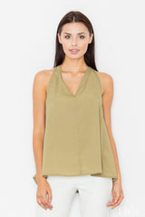 Blouse M480 – Figl, Green – Blouse – image 2