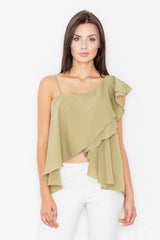 Blouse M479 – Figl, Green – Blouse – image 2
