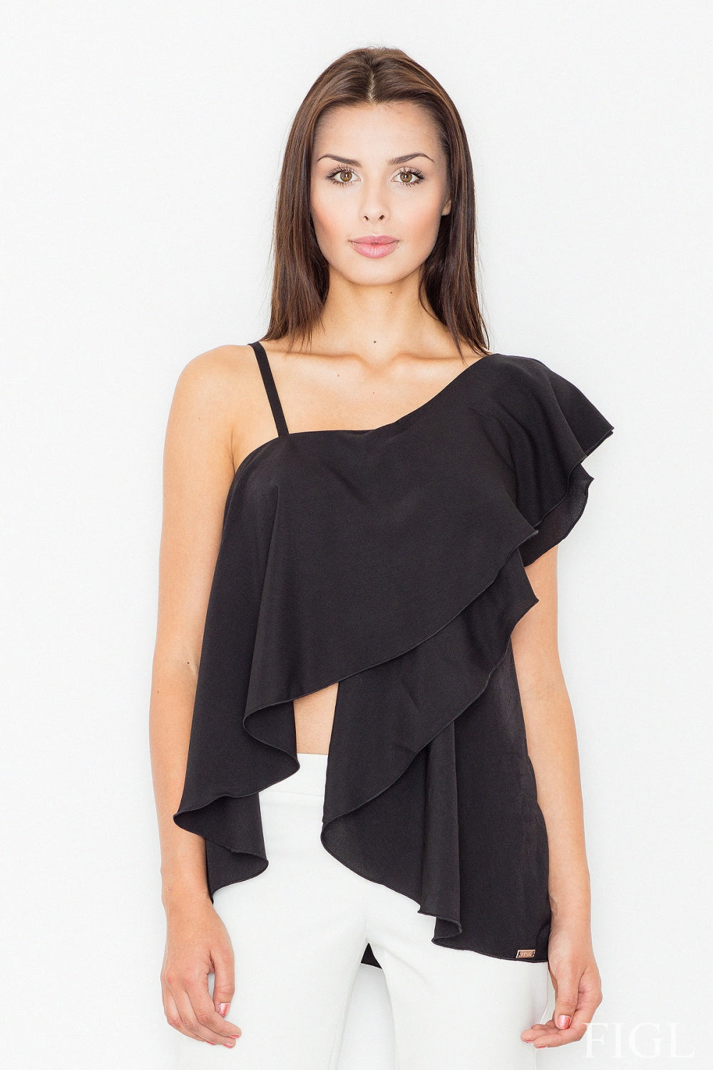 Blouse M479 – Figl, Black – Blouse – image 4