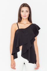 Blouse M479 – Figl, Black – Blouse – image 4