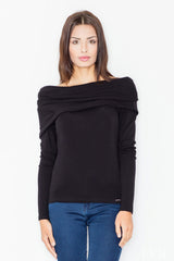 Blouse M469 – Figl, Black – Blouse – image 2