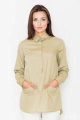 Blouse M493 – Figl, Green – Blouse