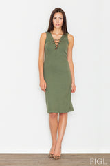 Evening dress M487 – Figl, Green – Evening Dress – image 2