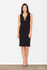 Evening dress M487 – Figl, Black – Evening Dress – image 3