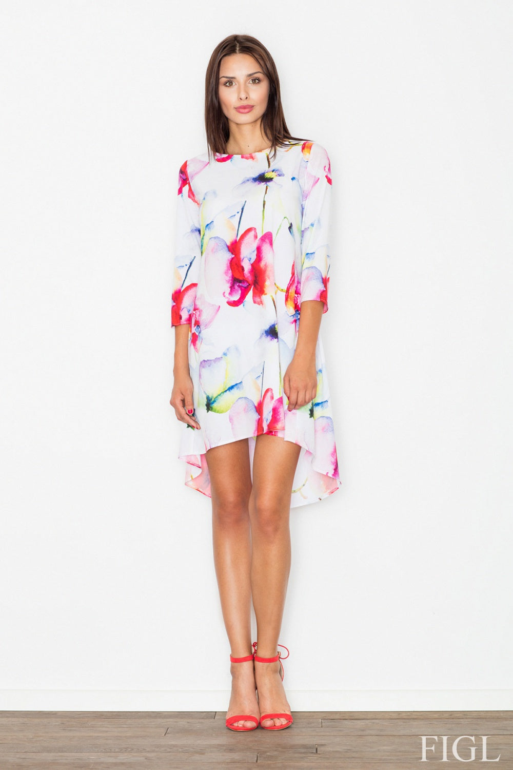 Day Dress M497 – Figl, Pattern 7 White Flowers – Day Dress