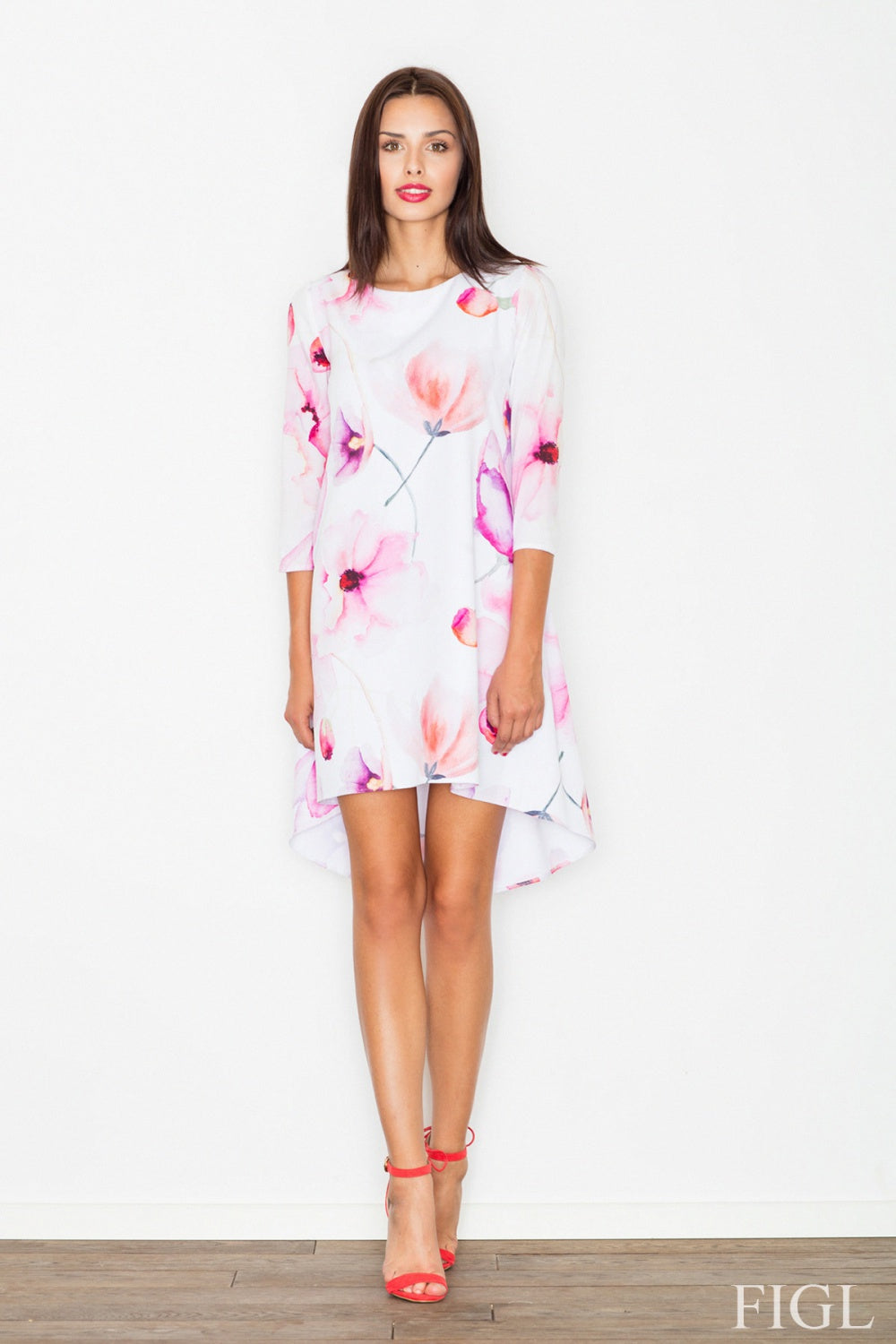 Day Dress M497 – Figl, Pattern 6 White Flowers – Day Dress – image 2