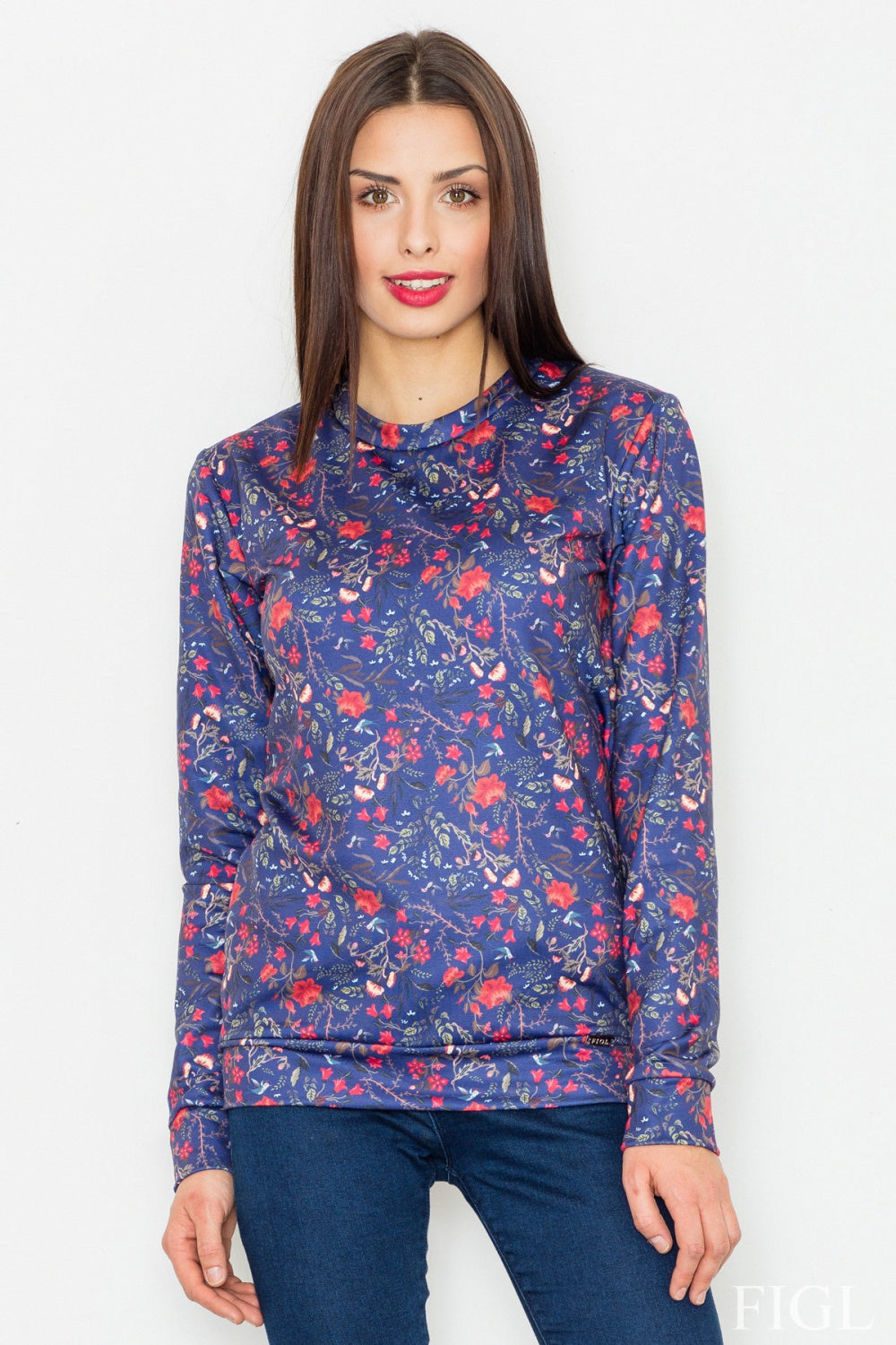 Sweatshirt M541 – Figl, Pattern 58 Blue – Sweatshirt – image 3