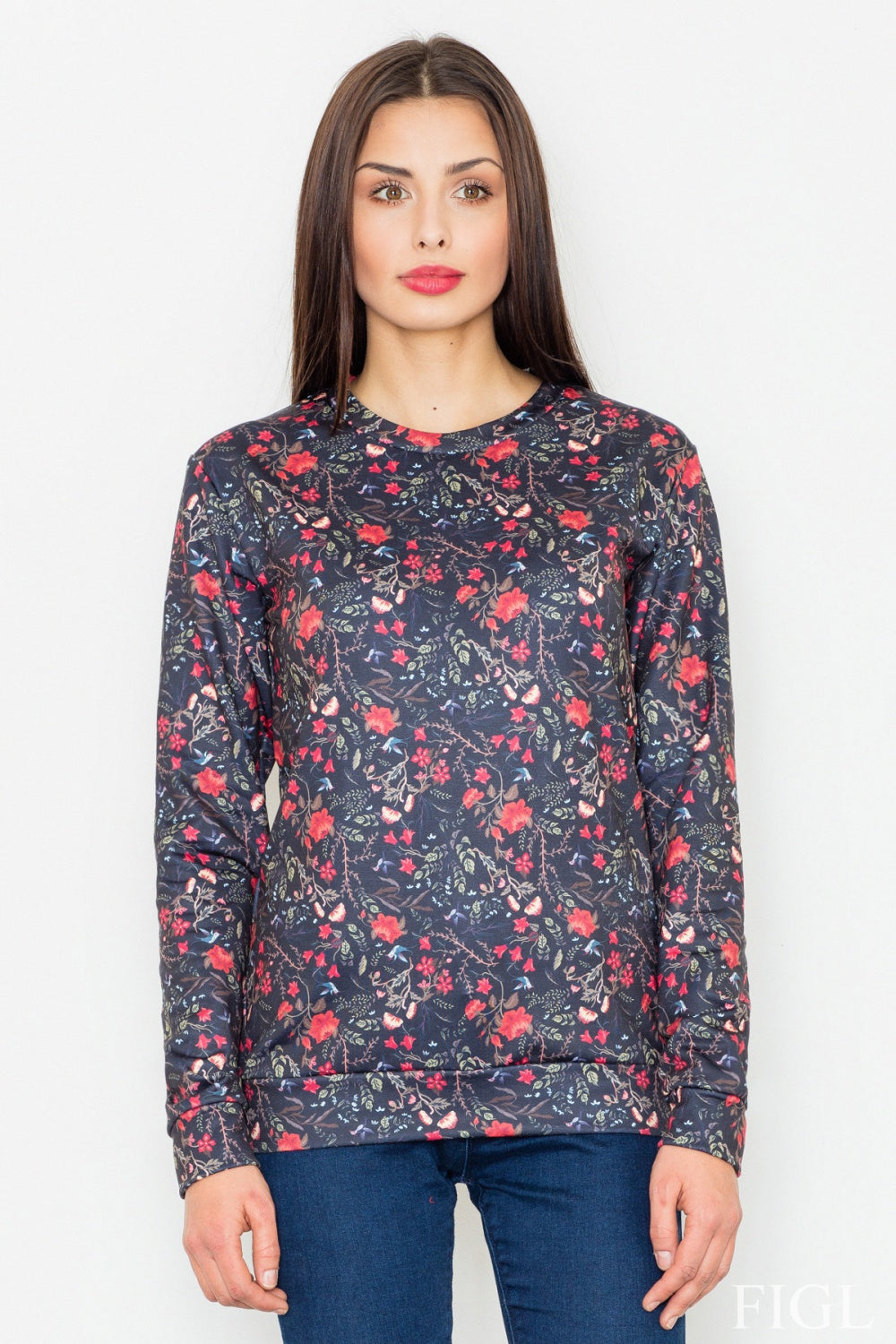 Sweatshirt M541 – Figl, Pattern 59 Black – Sweatshirt