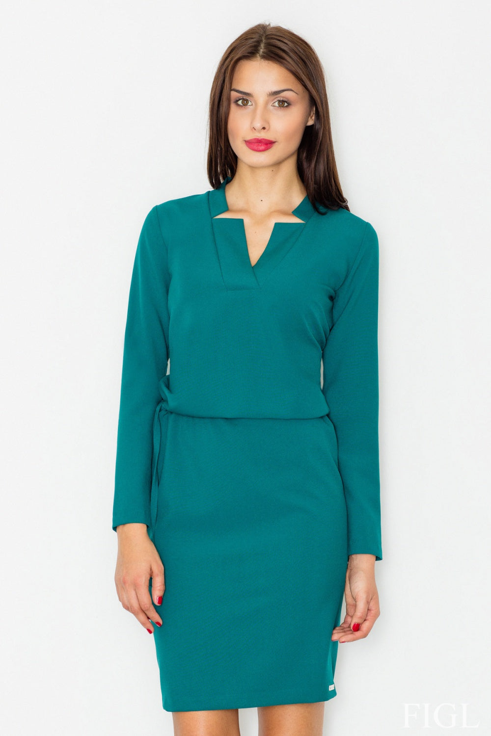 Day Dress M533 – Figl, Green – Day Dress