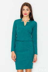 Day Dress M533 – Figl, Green – Day Dress