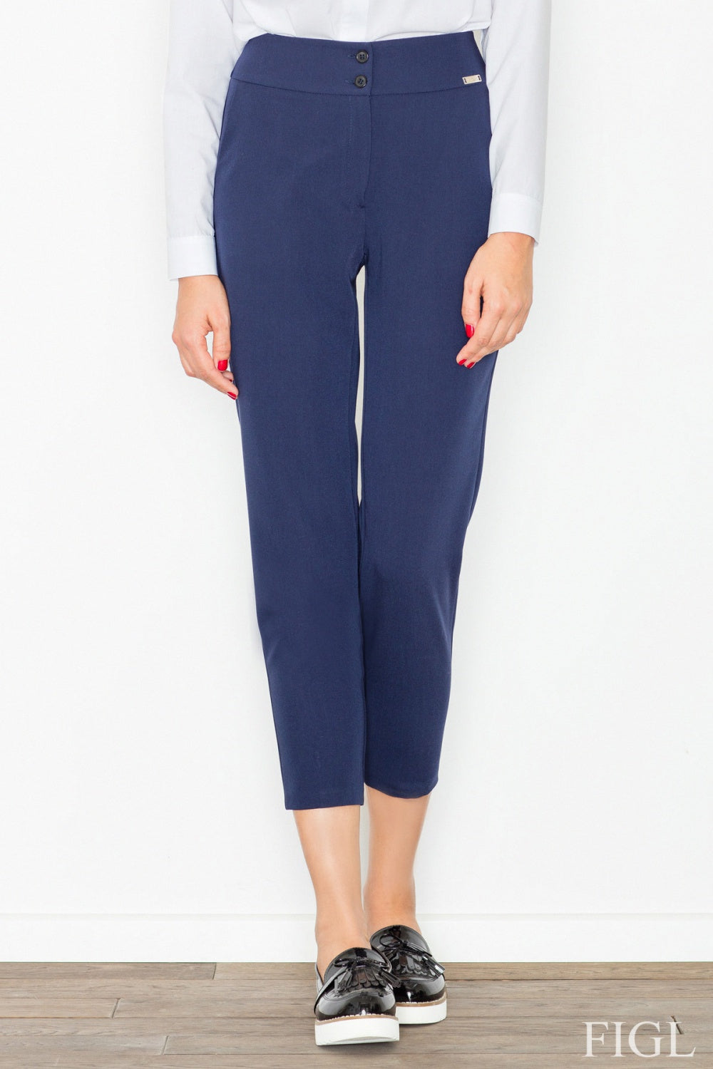 Women's Trousers M529 – Figl, Navy – Pants