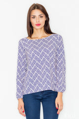 Blouse M520 – Figl, Pattern 33 Multicolor – Blouse – image 2