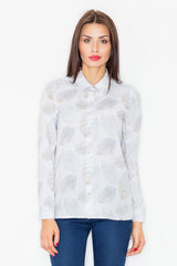 Long sleeve shirt M522 – Figl, Pattern 36 White – Shirt