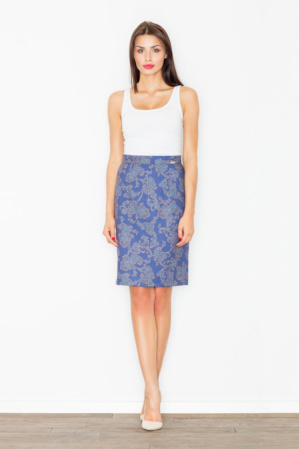 Skirt M516 – Figl, Pattern 32 Navy – Skirt
