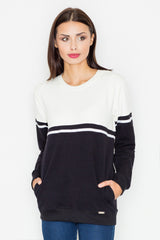 Sweatshirt M511 – Figl, Black Ecru – Sweatshirt – image 2