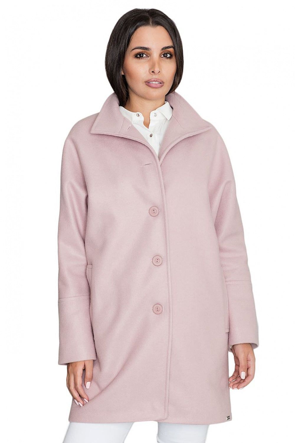 Coat M589 – Figl, Pink – Coat