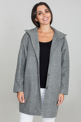 Coat M589 – Figl, Grey – Coat – image 2