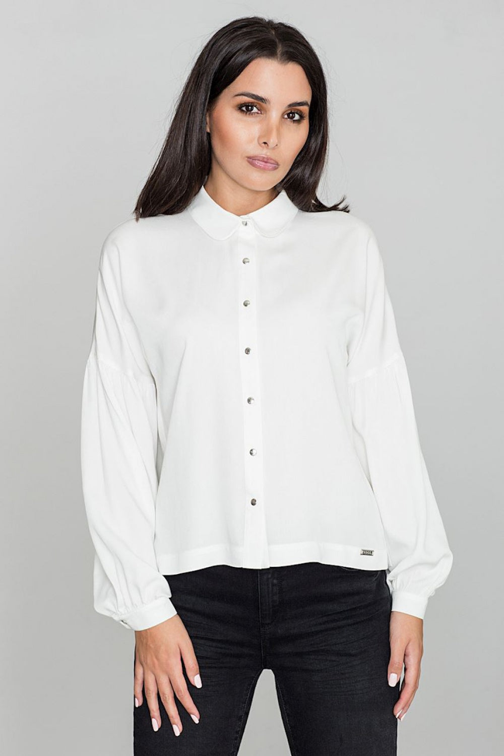 Long sleeve shirt M582 – Figl, Ecru – Shirt