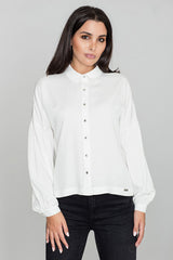 Long sleeve shirt M582 – Figl, Ecru – Shirt