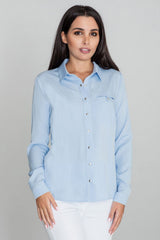 Long sleeve shirt M581 – Figl, Sky Blue – Shirt