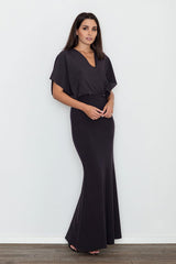 Long dress M577 – Figl, Black – Dress – image 2