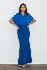 Long dress M577 – Figl, Blue – Dress – image 4