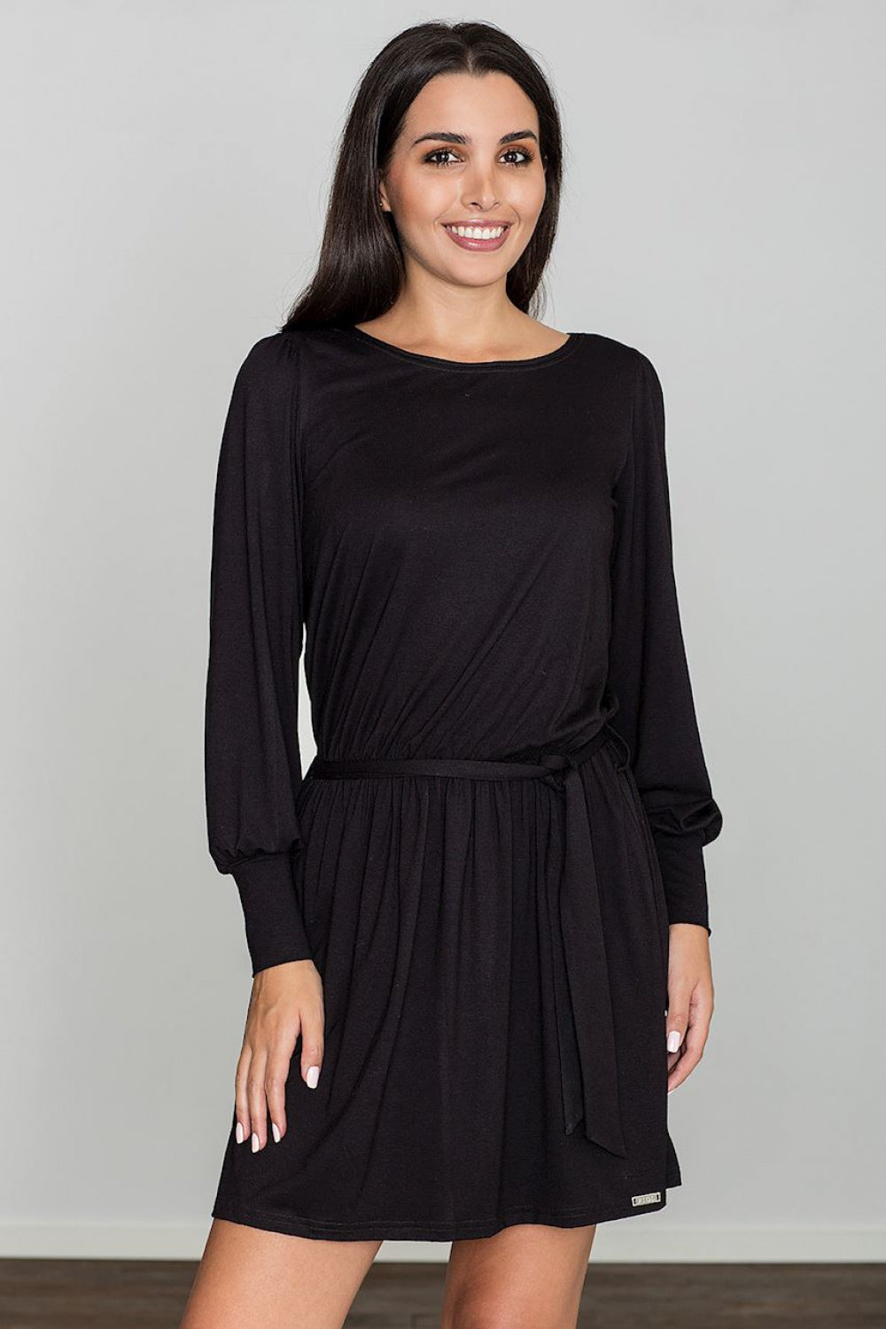 Day Dress M576 – Figl, Black – Day Dress – image 4