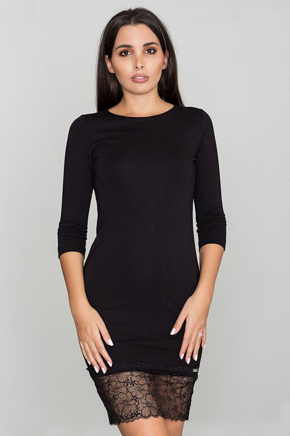 Evening dress M570 – Figl, Black – Evening Dress