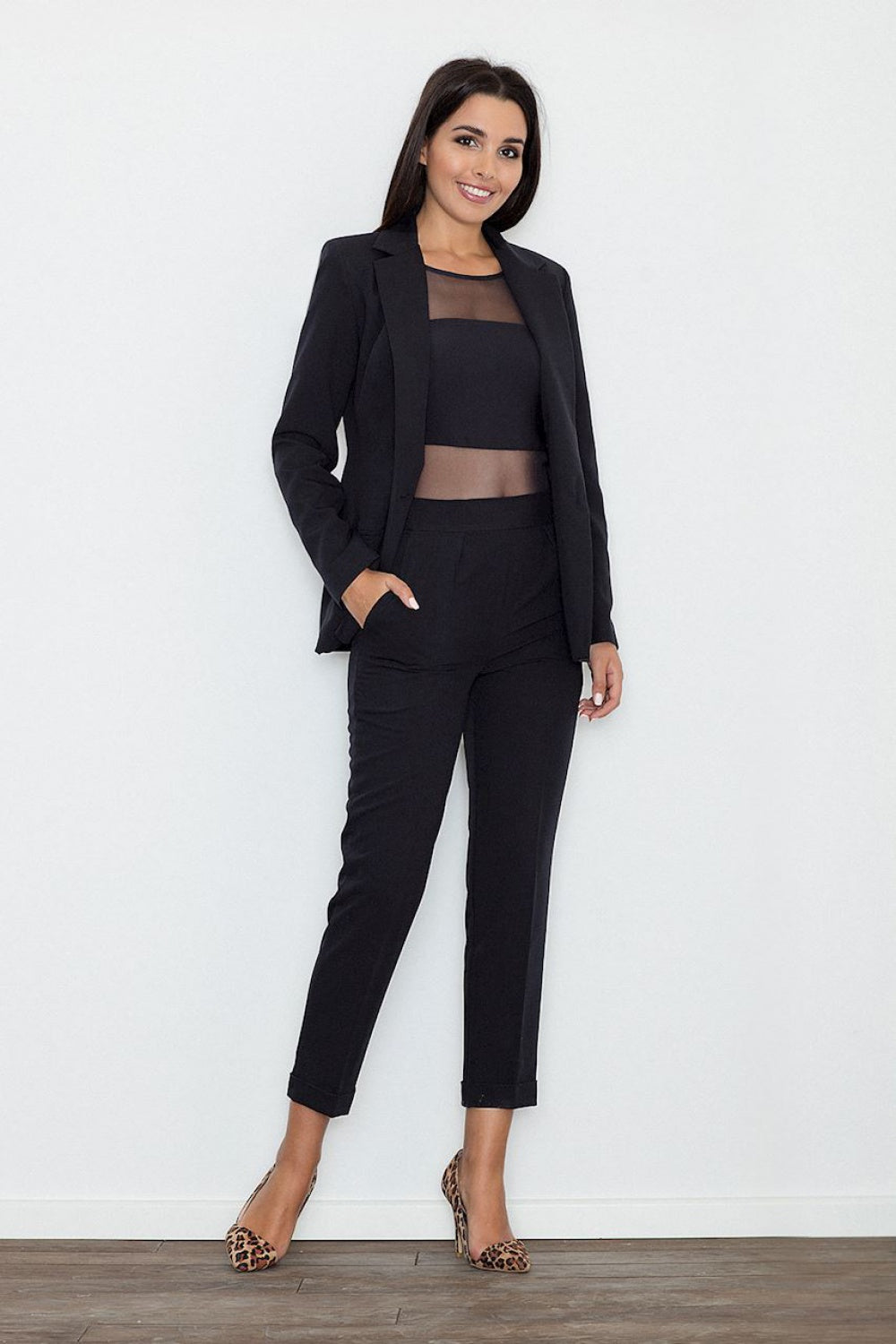 Women's Trousers M552 – Figl, Black – Pants – image 3