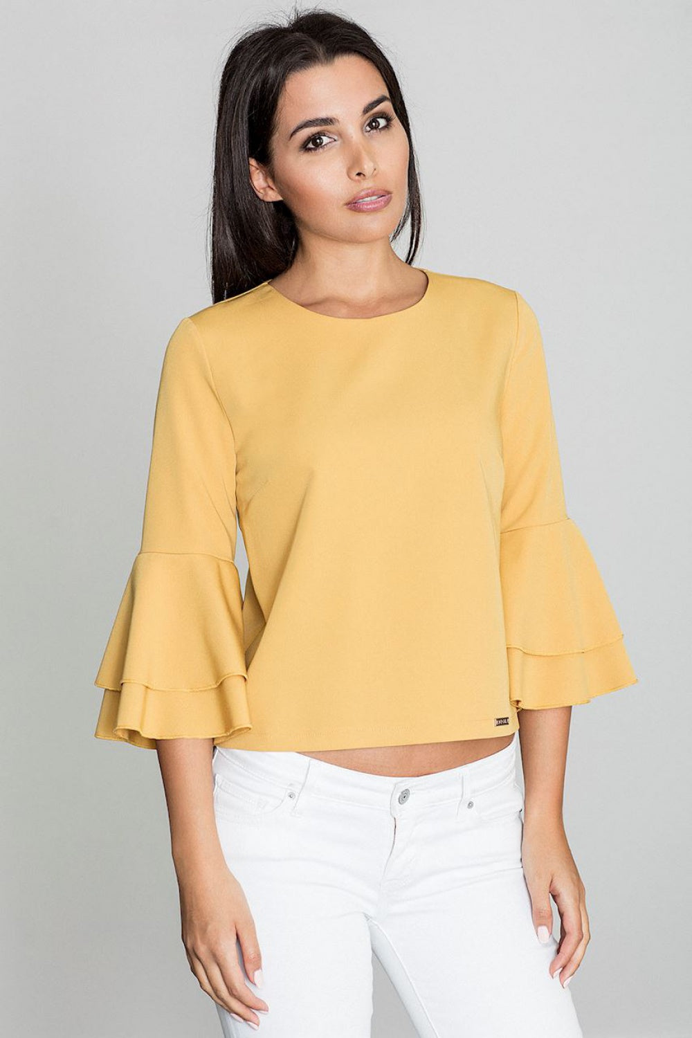 Blouse M565 – Figl, Yellow – Blouse