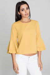 Blouse M565 – Figl, Yellow – Blouse