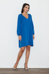 Day Dress M566 – Figl, Blue – Day Dress – image 3
