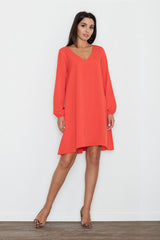 Day Dress M566 – Figl, Red – Day Dress – image 4