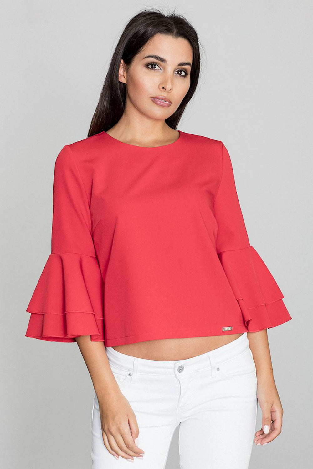 Blouse M565 – Figl, Red – Blouse – image 5