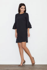 Day Dress M564 – Figl, Black – Day Dress – image 3