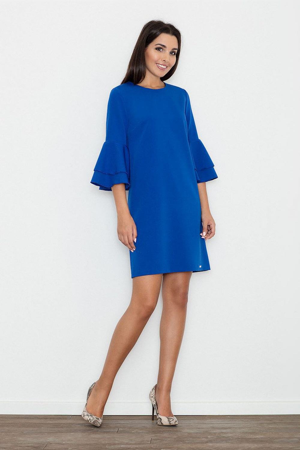 Day Dress M564 – Figl, Blue – Day Dress – image 4