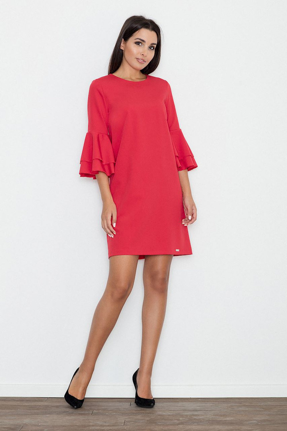 Day Dress M564 – Figl, Red – Day Dress – image 2