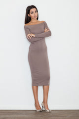 Evening dress M558 – Figl, Brown – Evening Dress
