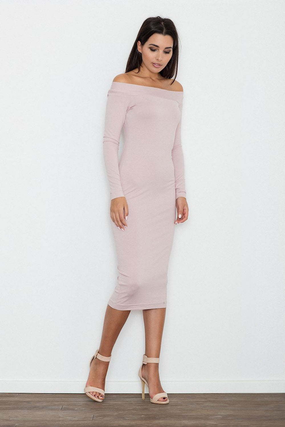 Evening dress M558 – Figl, Pink – Evening Dress – image 2