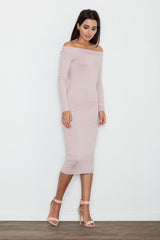 Evening dress M558 – Figl, Pink – Evening Dress – image 2