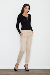 Women's Trousers M556 – Figl, Beige – Pants