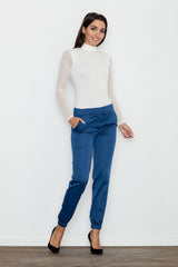 Women's Trousers M556 – Figl, Blue – Pants – image 3