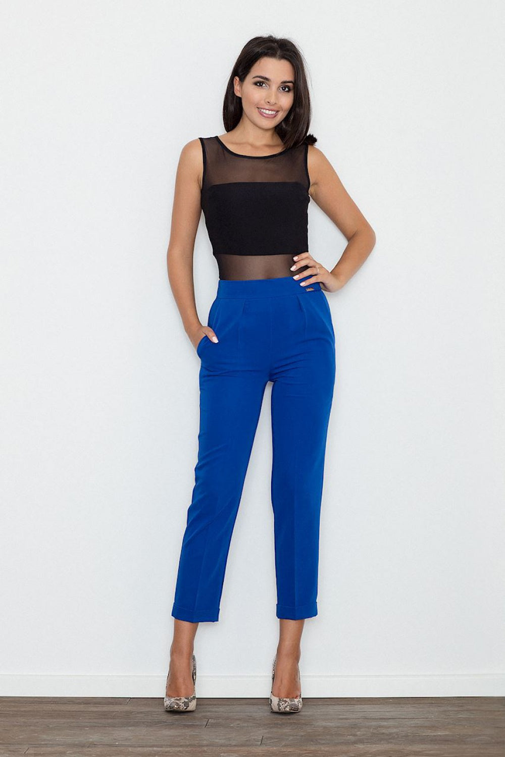 Women's Trousers M552 – Figl, Blue – Pants – image 4