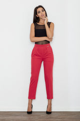 Women's Trousers M552 – Figl, Red – Pants – image 2