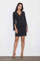 Day Dress M550 – Figl, Black – Day Dress – image 2